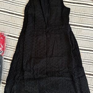 David Brooks Black Textured Dress